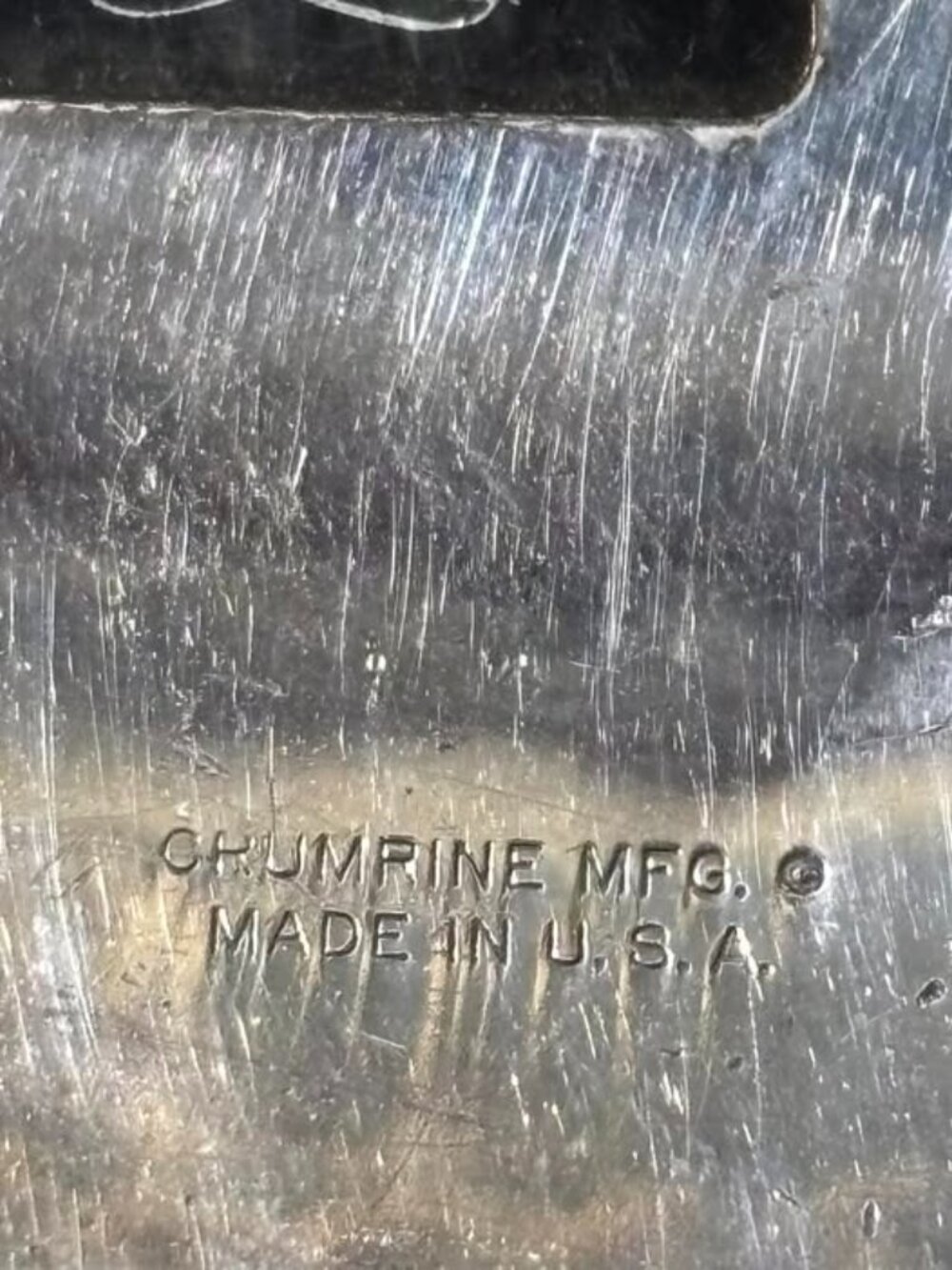 Vintage Crumrine Eagle Belt Buckle American Flag Heavy Silver Plate on Bronze We - Picture 8 of 8
